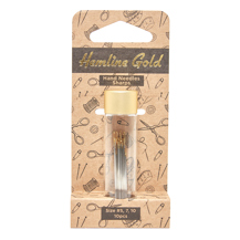 HEMLINE GOLD - Sharps Gold Eye Hand Needles - 10 pcs asst sizes