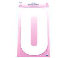 Iron on Number EXTRA LARGE 30cm - White 0
