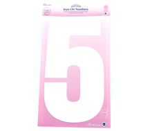 Iron on Number EXTRA LARGE 30cm - White 5