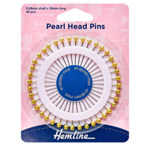Hemline - Pins Gold Berry Head 40 pcs