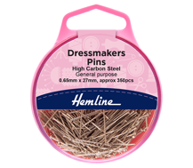 Hemline - Pins Dressmakers 26mm x 0.68mm 315pcs (approx) - Nickle