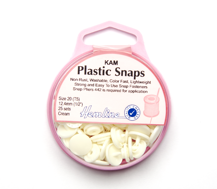 Hemline - Kam Snap 12.4mm x 25 - Cream