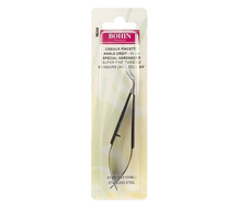 BOHIN - Tweezers Super Fine Angled Hardanger 11cm Black