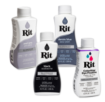 RIT - Fabric Dye All Purpose Liquid/Colour Fixative Essentials Pack