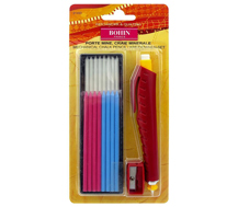 BOHIN - Mechanical Chalk Pencil with Leads & Sharpener - Multi Colour