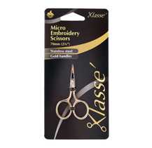 Klasse Scissors - Embroidery 2 3/4" - Stainless Steel Gold