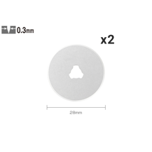 Olfa Blade Replacement 28mm - Straight 2 Blade per Pack