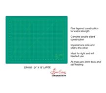 Sew Easy - Cutting Mat Double Sided Metric/Imperial - Large 600 x 450mm/24 x 18in
