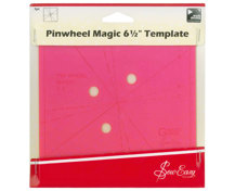 Gadget Gurus - Pin Wheel Magic 6.5in Template Pink creates pin wheel quilts