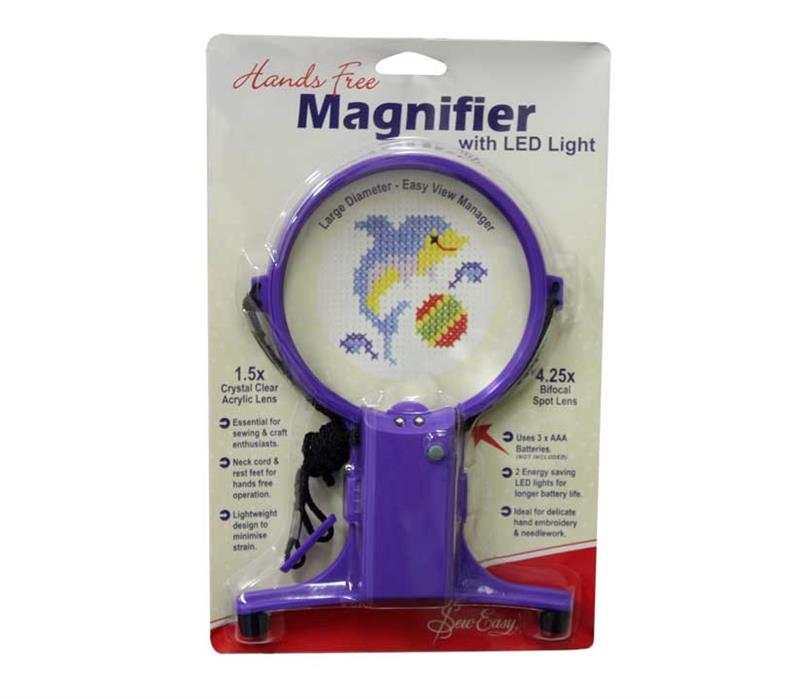 Sew Easy Hands Free Magnifier with Light 1EA