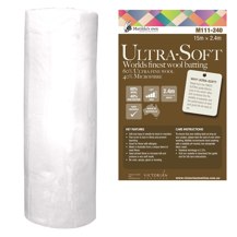 Matilda’s Own - Batting Ultra Soft Wadding 60% Wool / 40% Polyester Medium Loft - 240cm wide