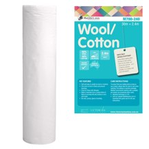 Matilda's Own Batting 60% Wool / 40% Cotton Low/Medium Loft - 240cm wide
