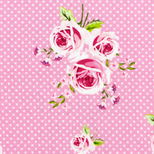 Fabric Gutermann X Birch Summer Loft Roses 110cm X 10Mt 100% Co Rose Pink-660