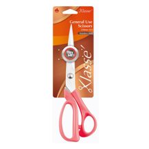 KLASSE SCISSORS - Scissors Household 9In - pink handle softgrip