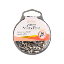 Sew Easy - Safety Pins Quilters 30mm 70pcs- Silver