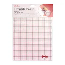 Sew Easy - Template Plastic Sheets Printed 1/4" Grid Qty 2 - 280 x 215mm