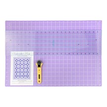 Sew Easy - Quilt Club Value Pk Large - Mat 16 x 24in / Ruler 6 x 24in / Cutter 28mm / Pattern