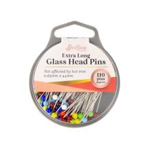 Sew Easy - Pins Glass Head Extra Long 0.65 x 44mm 110pcs