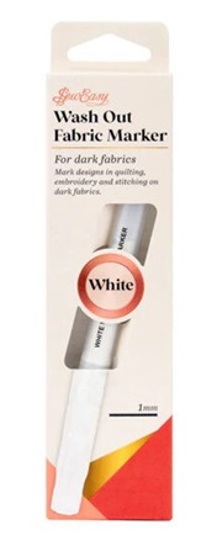 Sew Easy - Fabric Marker Wash Out - White