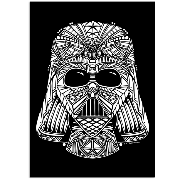 Velvet Art Poster Darth Vader by ColourMe in Art & Craft Products