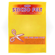 Felt Sticko Polyester 30 x 23cm - Yellow