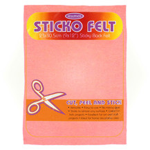 Felt Sticko Polyester 30 x 23cm - Baby Pink