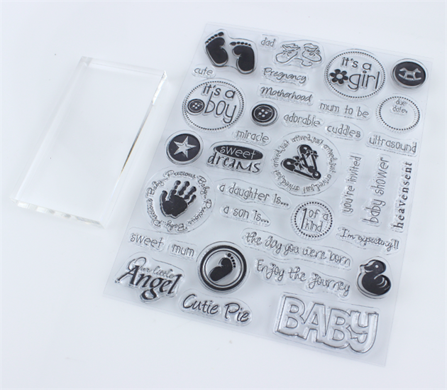 Papercraft Stamps Clear Cling Expressions Baby by Papercraft in Projects