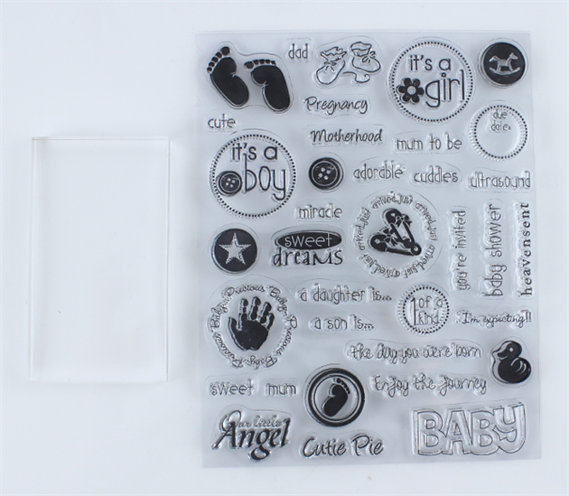 Papercraft Stamps Clear Cling Expressions Baby by Papercraft in Projects