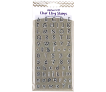 Papercraft - Stamps Clear Cling 180 x 90mm - Alphabet Modern
