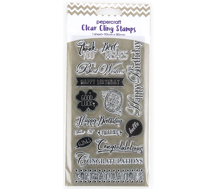 Papercraft - Stamps Clear Cling 180 x 90mm - Birthday