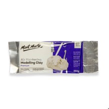 Mont Marte - Air Hardening Modelling Clay 250g - White
