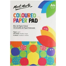 Mont Marte - Coloured Paper Pad 70gsm A4 120 Sheets
