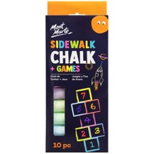 Mont Marte - Sidewalk Chalk and Games 10pc