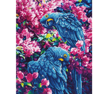 Diamond Dotz - Blue Parrots - 42 x 52cm (16.5 x 20.5in)