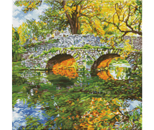 Country Bridge - 51.5 x 51.5cm