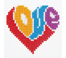Diamond Dotz - LOVE - 10.2 x 10.2cm (4 x 4in)