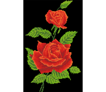 DIAMOND DOTZ - Red Rose Corsage - 27 x 42cm (10.6 x 16.5in)