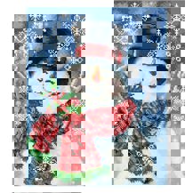 Joyful Jolly Snowman - 45.5 x 35.5cm