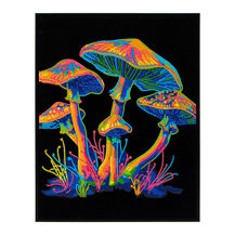 Neon Mushroom - 35.5 x 45.7cm