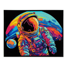 Neon Space Astronaut - 35.5 x 45.7cm