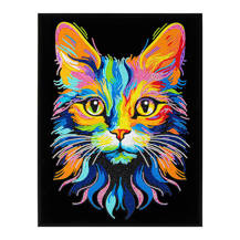 Neon Cat - 35.5 x 45.7cm