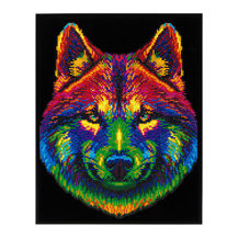 Neon Wolf - 35.5 x 45.7cm
