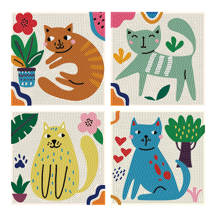 I Love Cats - 12.7 x 12.7cm