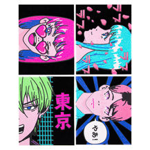 Dotzies Flock Neon Anime - 25 x 20cm