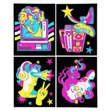 Dotzies Flock Neon Retro Classic - 25 x 20cm