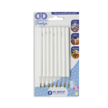 - DD Bulk Pack White Styluses Logo - 8pk