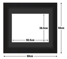 Frame with Framing Mat Board DDF11.B505X385MB