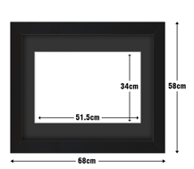 Frame with Framing Mat Board DDF11.B515X340MB