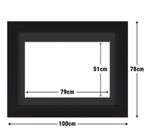 Frame with Framing Mat Board DDF16.B510X790MB