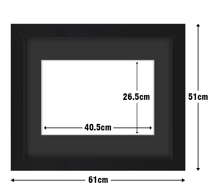 Frame with Framing Mat Board DDF21.B265X405MB